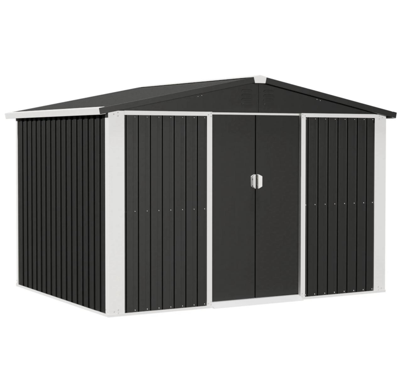 Storage Shed with Lockable Doors