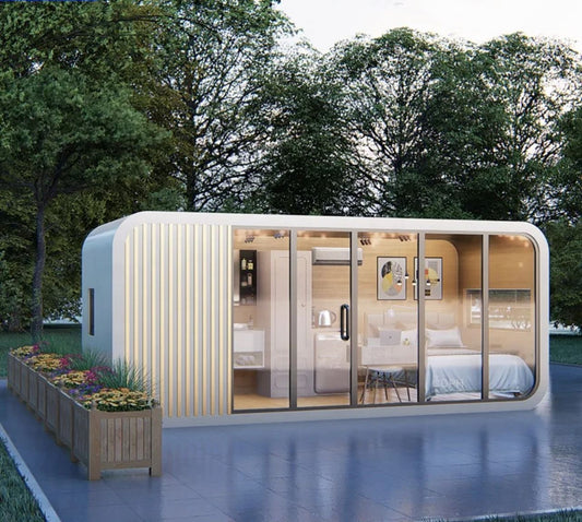 Modular prefab tiny homes container office portable apple home pod movable apple cabin
